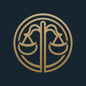 Law firm logo (rounded scale concept)
