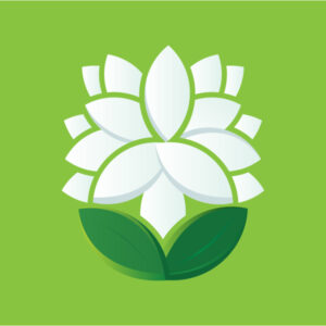 Lotus with a spiritual meditator logo